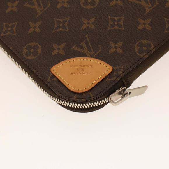 LOUIS VUITTON Monogram Horizon Laptop Sleeve PC Case M42666 LV Auth 42085 - Picture 7 of 16